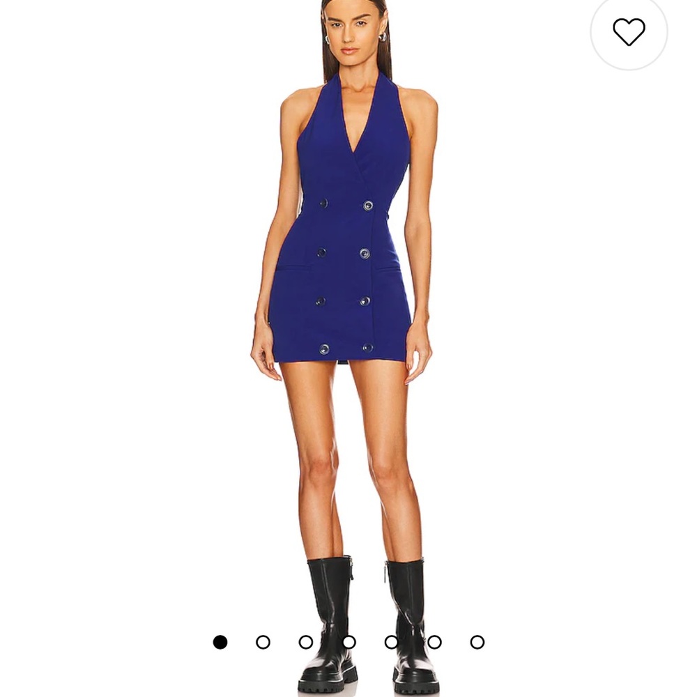 Koya Mini Dress in Worker Blue L'Academie revolve